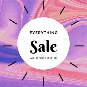 Closet clean out sale. Everything must go.